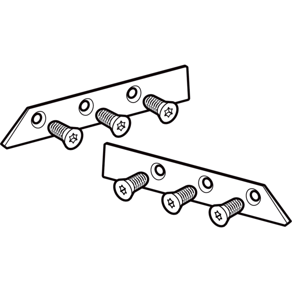 Keramag Geberit Set Of Plane Blades Made Of HM For Hand-operated Plane D40–160 And Electric Plane D40–160/d40–200
