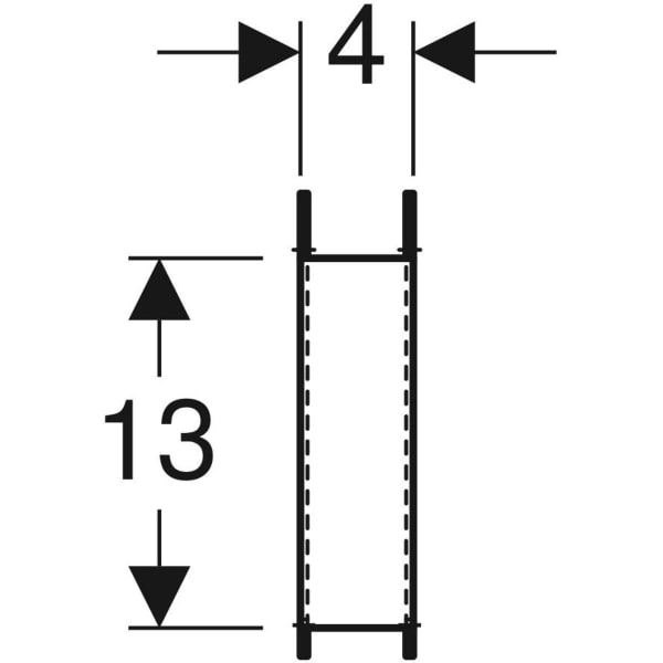 Keramag Geberit Set Of Support Brackets For WC Ceramic Appliances With Small Contact Surfaces