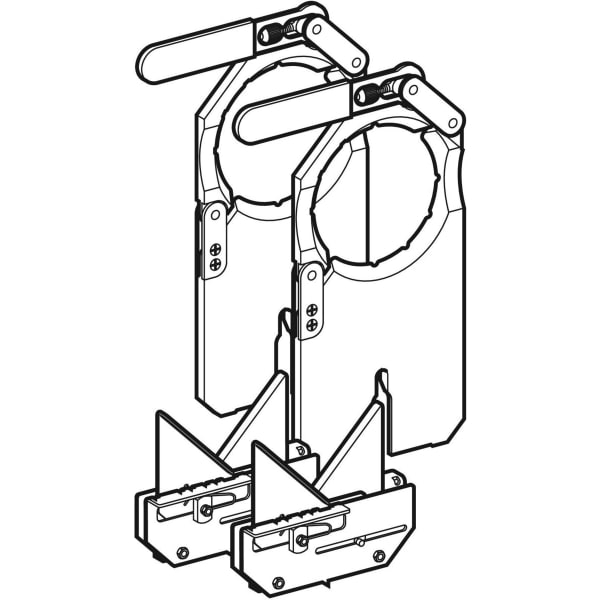 Keramag Geberit Set Of Tension Devices With Pipe Support Prisms D135
