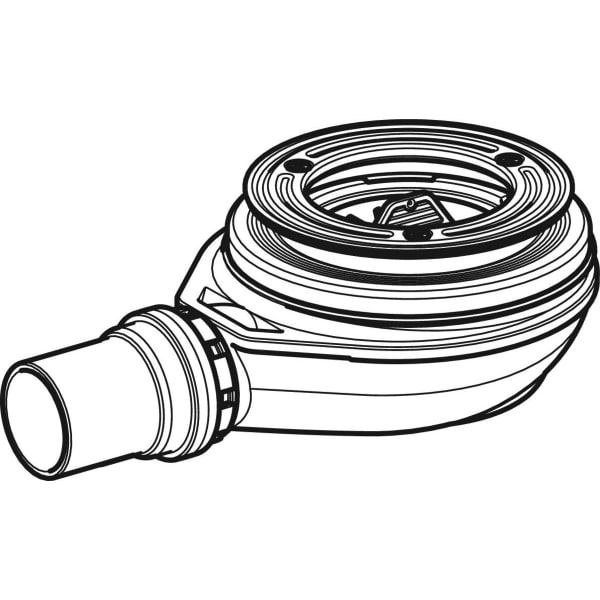 Keramag Geberit Shower Drain D90 Depth Of Water Seal 30 Mm Outlet Made Of PE