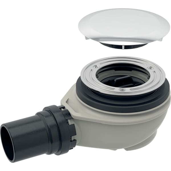 keramag Geberit shower drain d90 with drain cover depth of water seal 50 mm outlet made of PE