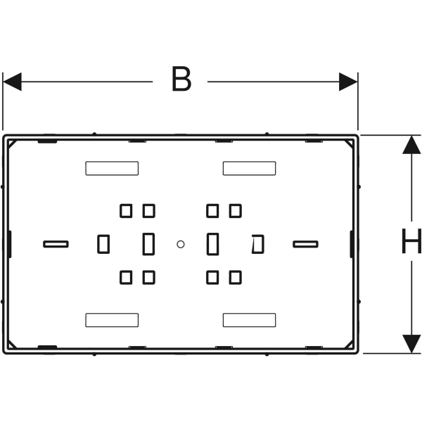 Keramag Geberit Sigma Cover Plate Surface-even With Sight Frame