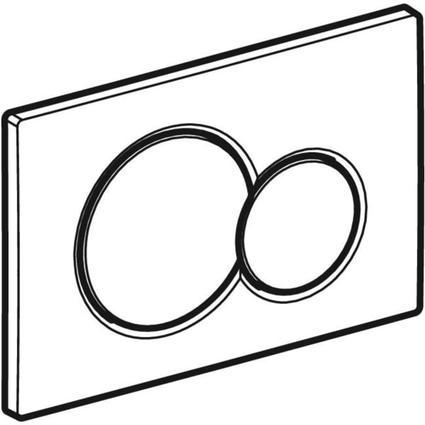Keramag Geberit Sigma01 Actuator Plate Round Dual Flush