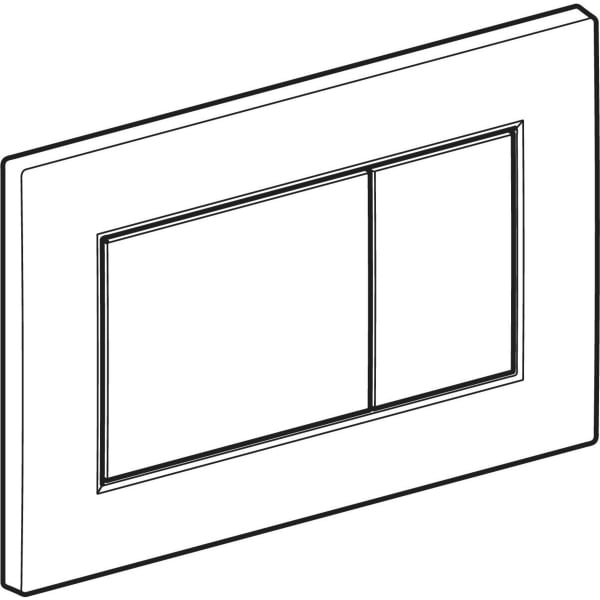 Keramag Geberit Sigma01 Actuator Plate Square Dual Flush