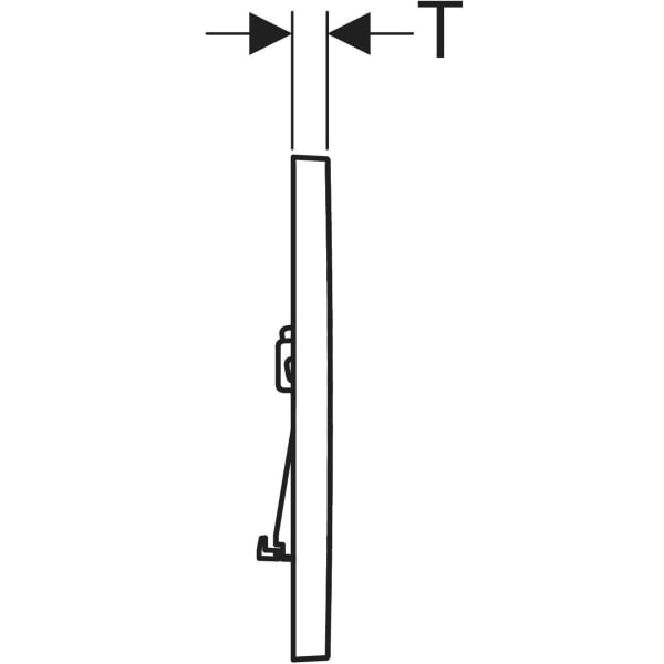 Keramag Geberit Sigma01 Actuator Plate Square Dual Flush