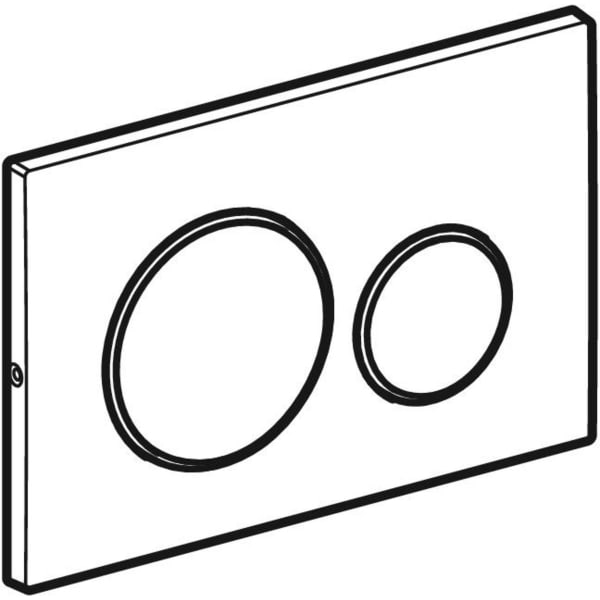 Keramag Geberit Sigma20 Actuator Plate Round Dual Flush Screwable