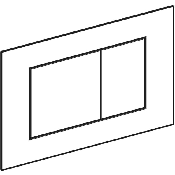 Keramag Geberit Sigma40 Actuator Plate Square Dual Flush