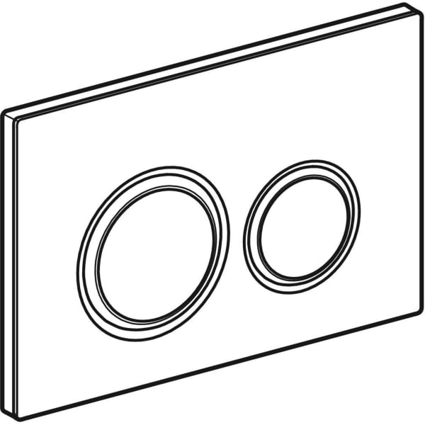 Keramag Geberit Sigma50 Actuator Plate Round Dual Flush Metal Colour Red Gold