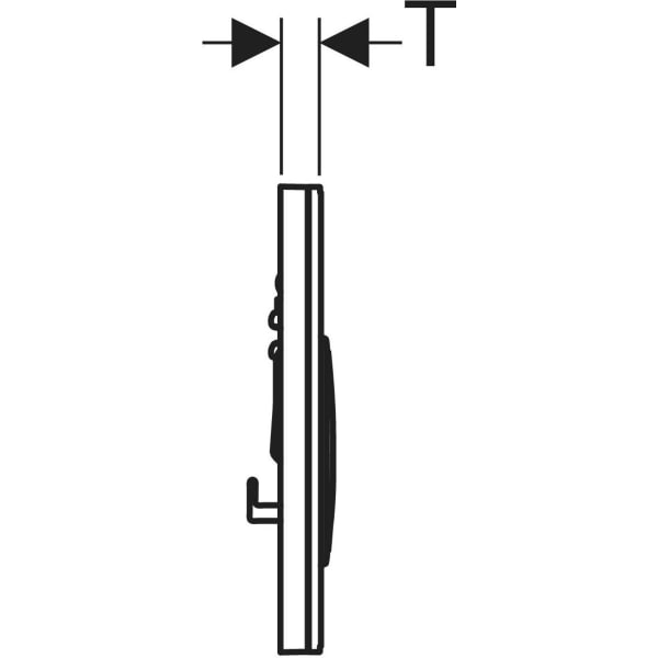 Keramag Geberit Sigma50 Actuator Plate Round Dual Flush Metal Colour Brass-coloured