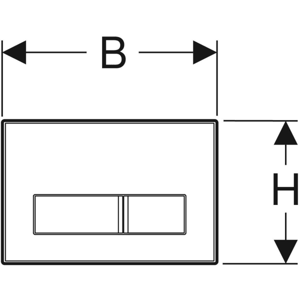 Keramag Geberit Sigma50 Actuator Plate Square Dual Flush Customised