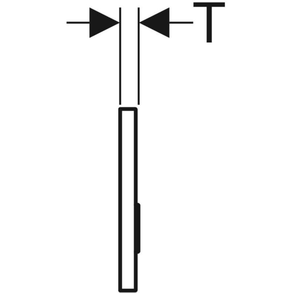 Keramag Geberit Sigma50 Actuator Plate Square Dual Flush Customised