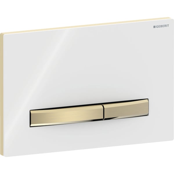 keramag Geberit Sigma50 actuator plate square dual flush metal colour brass-coloured