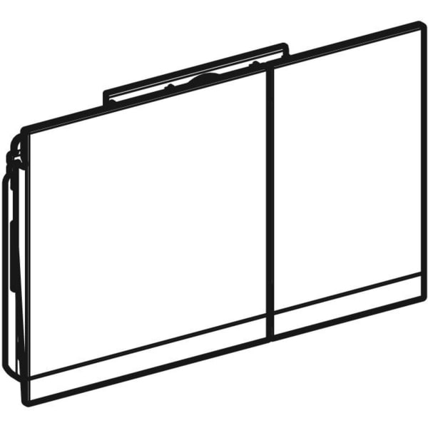 Keramag Geberit Sigma60 Actuator Plate Square Dual Flush Ready-to-fit Set