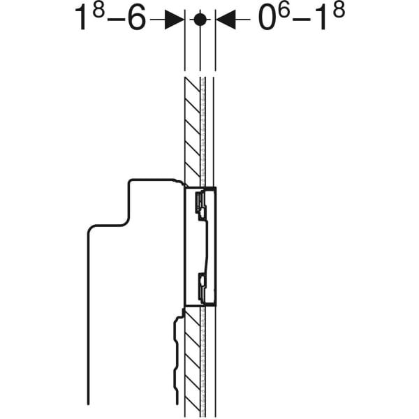 Keramag Geberit Sigma60 Actuator Plate Square Dual Flush Ready-to-fit Set
