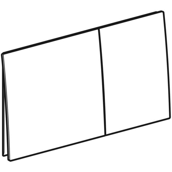 Keramag Geberit Sigma70 Actuator Plate Square Dual Flush