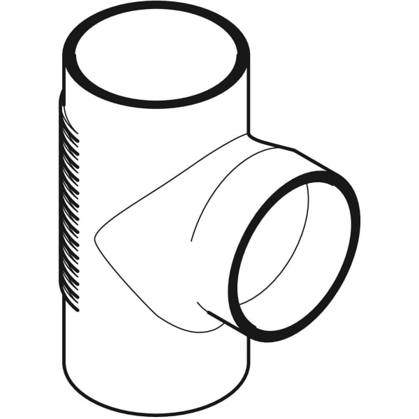 Keramag Geberit Silent-db20 Branch Fitting 88.5° Swept-entry