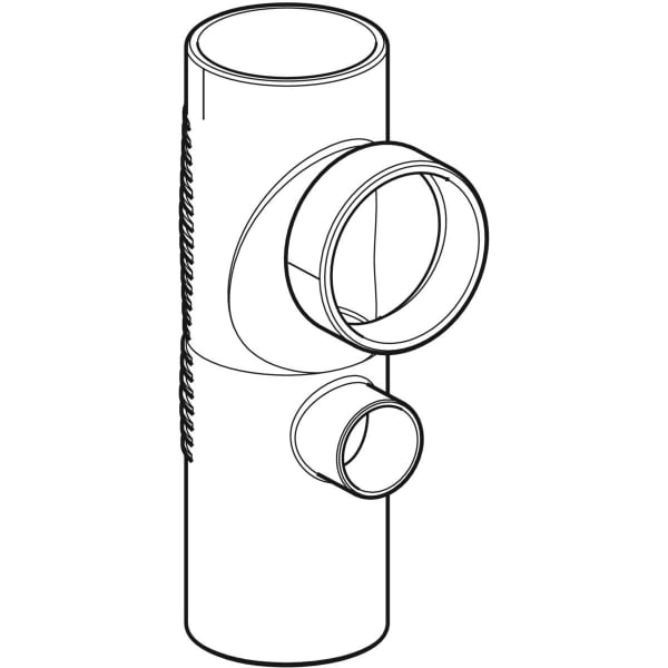 Keramag Geberit Silent-db20 Combined Branch Fitting 88.5° Swept-entry