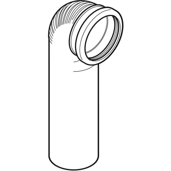 Keramag Geberit Silent-db20 Connection Bend 90° For Wall-hung WC Shortened With Small Radius