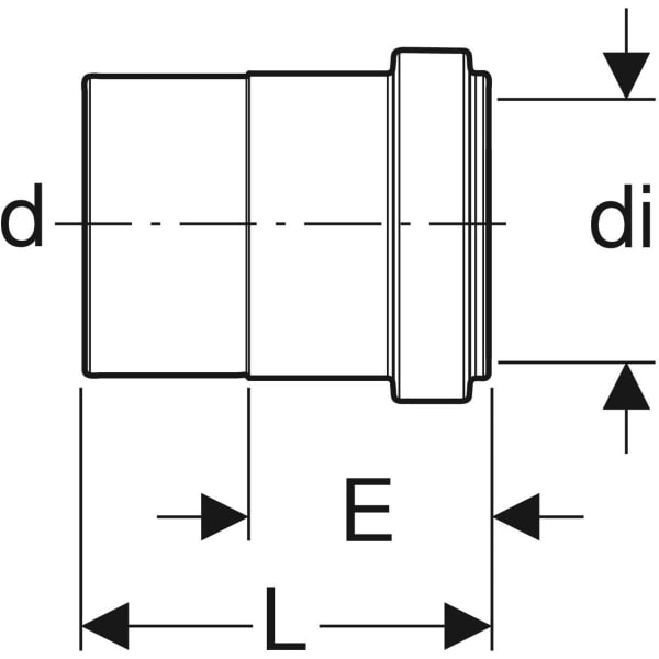 Keramag Geberit Silent-db20 Connection Ring Seal Socket Reduced