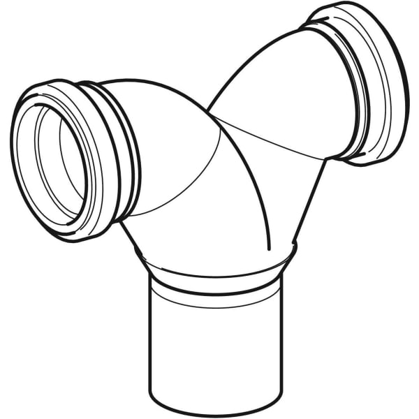 Keramag Geberit Silent-db20 Double Connection Bend 90° For Wall-hung WC