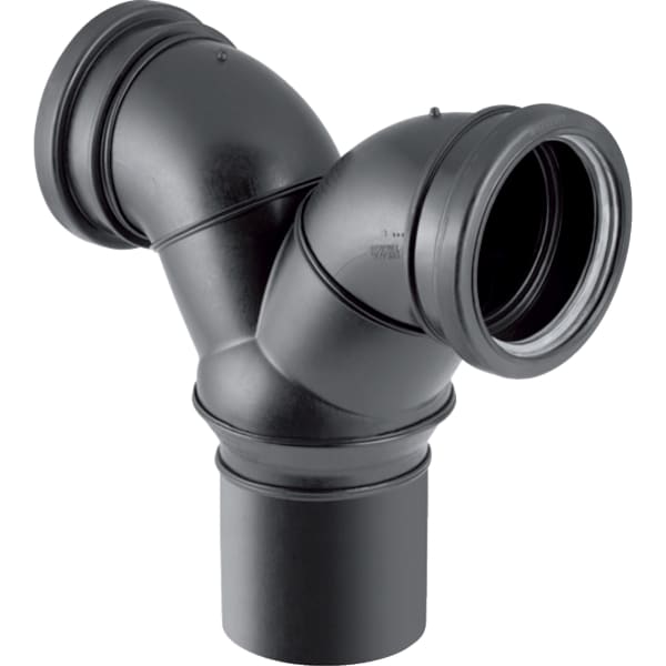 keramag Geberit Silent-db20 double connection bend 90° for wall-hung WC