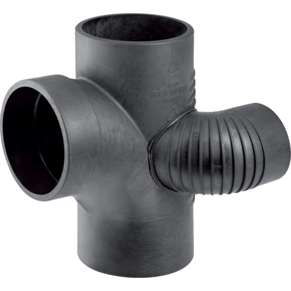 keramag Geberit Silent-db20 duct branch fitting 88.5° swept-entry left