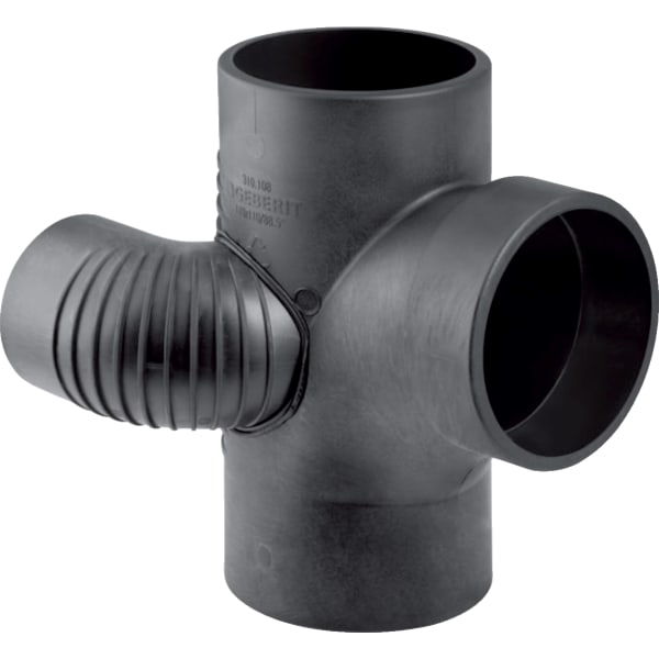 keramag Geberit Silent-db20 duct branch fitting 88.5° swept-entry right