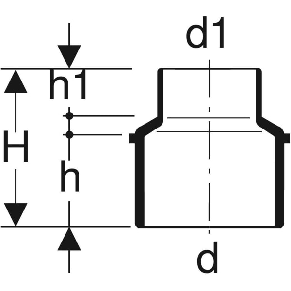Keramag Geberit Silent-db20 Reducer Concentric Long