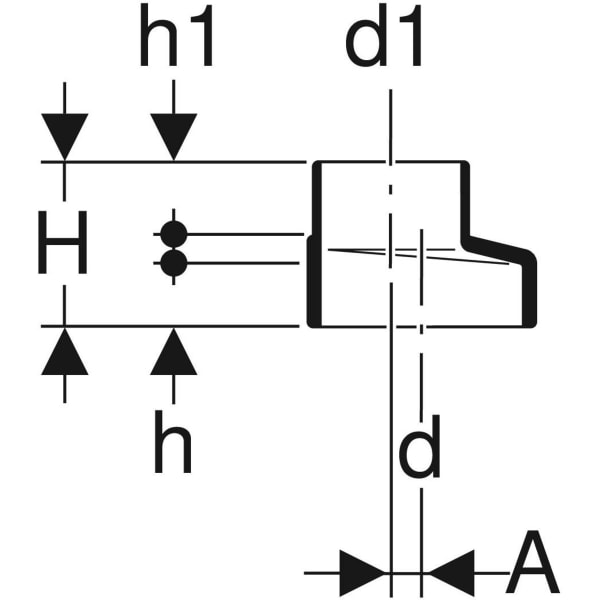 Keramag Geberit Silent-db20 Reducer Eccentric Short