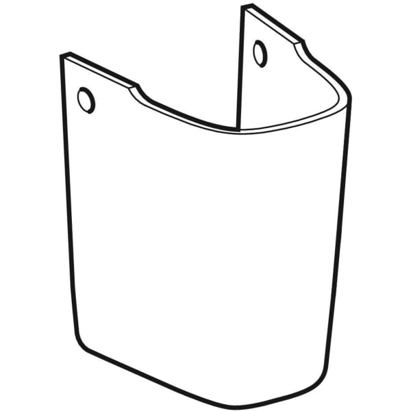 Keramag Geberit Smyle Half Pedestal For Handrinse Basins