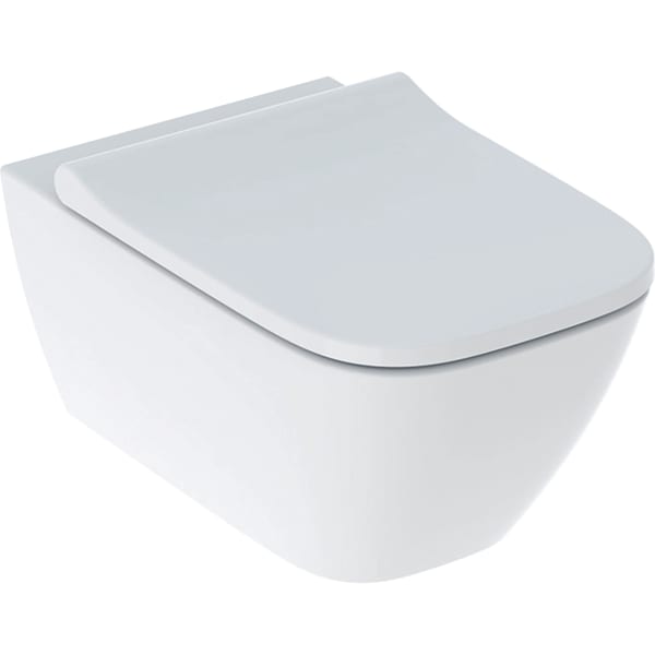 keramag Geberit Smyle set of wall-hung WC square washdown shrouded Rimfree with WC seat overlapping lid keramag Geberit Smyle set of wall-hung WC square washdown shrouded Rimfree with WC seat overlapping lid