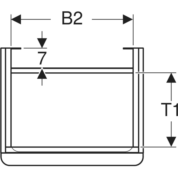 Keramag Geberit Smyle Square Cabinet For Handrinse Basin With One Door
