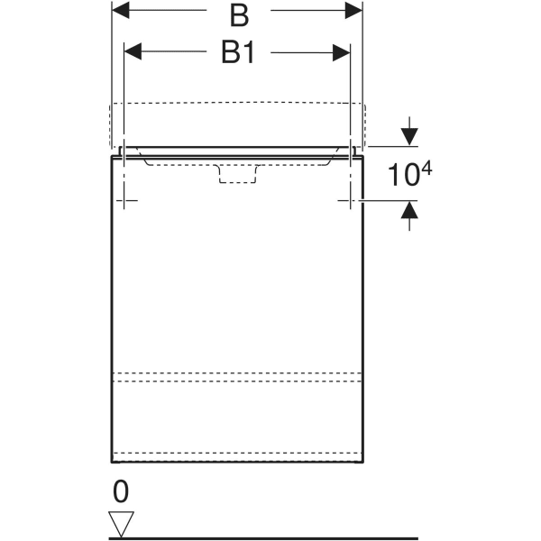 Keramag Geberit Smyle Square Cabinet For Handrinse Basin With One Door