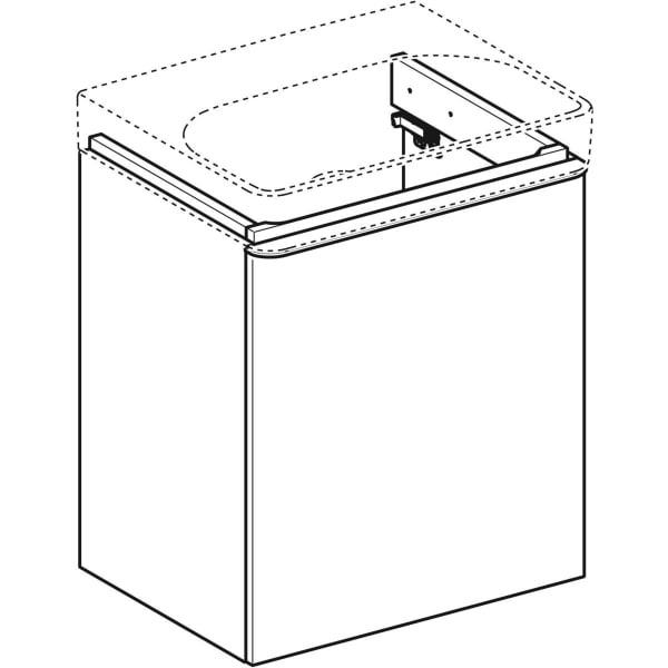 Keramag Geberit Smyle Square Cabinet For Washbasin With One Door