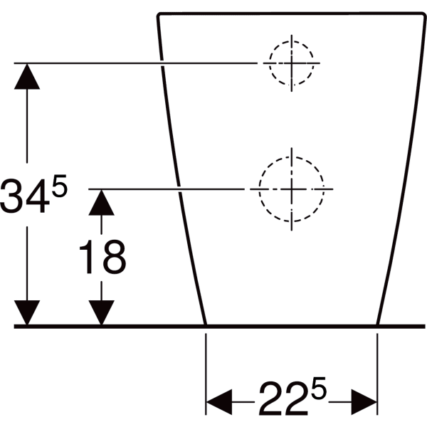 Keramag Geberit Smyle Square Floor-standing WC Washdown Back-to-wall Shrouded Rimfree