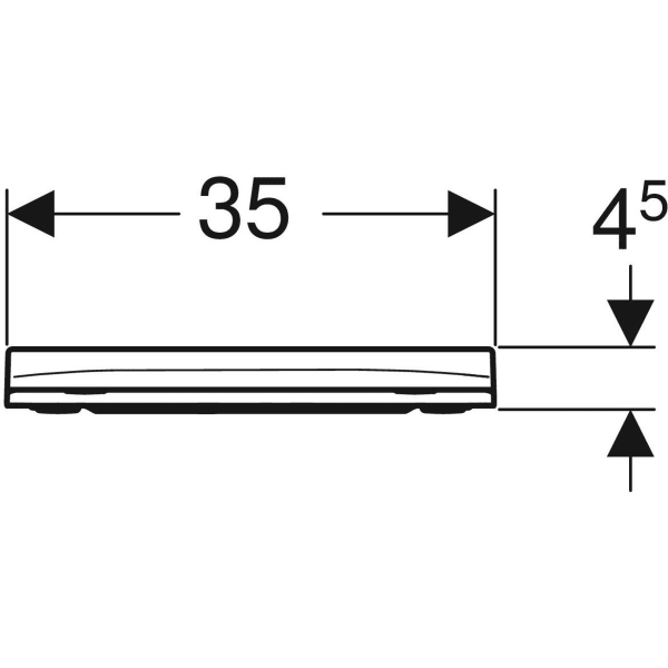 Keramag Geberit Smyle Square WC Seat Slim Design Sandwich Shape