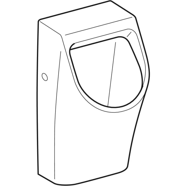 Keramag Geberit Smyle Urinal Inlet From The Rear Outlet To The Rear