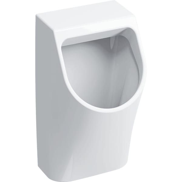 keramag Geberit Smyle urinal inlet from the rear outlet to the rear