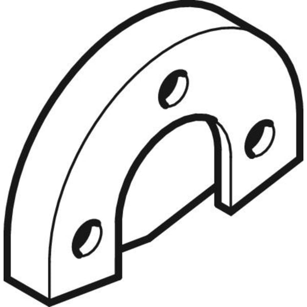 Keramag Geberit Sound Insulation Base For Single Elbow Tap Connector 90°