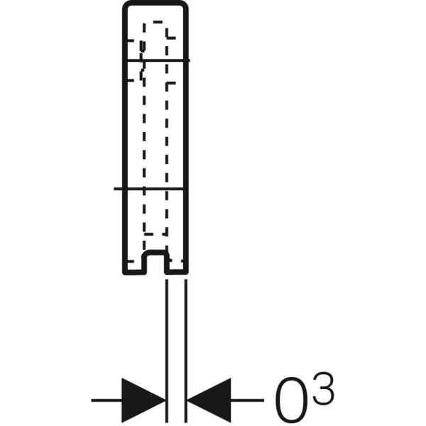 Keramag Geberit Sound Insulation Base For Single Elbow Tap Connector 90°