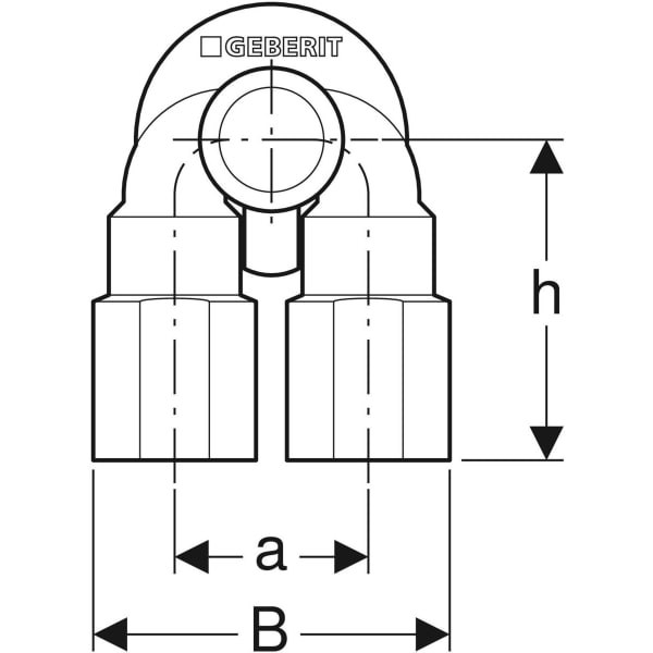 Keramag Geberit Sound Insulation Set For Double Elbow Tap Connector 90°