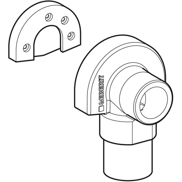 Keramag Geberit Sound Insulation Set For Single Elbow Tap Connector 90°