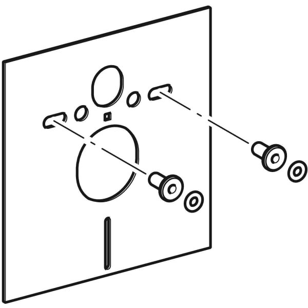 Keramag Geberit Sound Insulation Set For Wall-hung WC