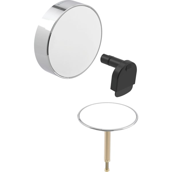 Keramag Geberit Split Ready-to-fit Set D52 For Bathtub Drain With Turn Handle And Inlet