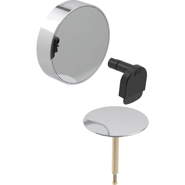 keramag Geberit Split ready-to-fit set d52 for bathtub drain with turn handle and inlet