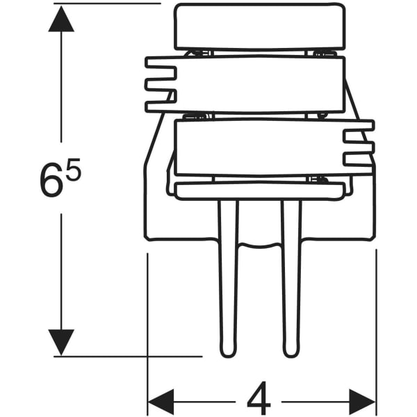 Keramag Geberit Support For Cast-in Concrete Bracket