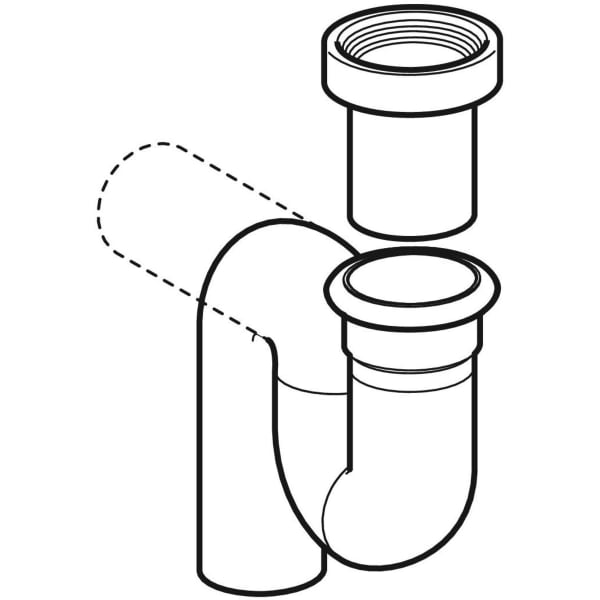 Keramag Geberit Trap For Squat WC Horizontal Outlet