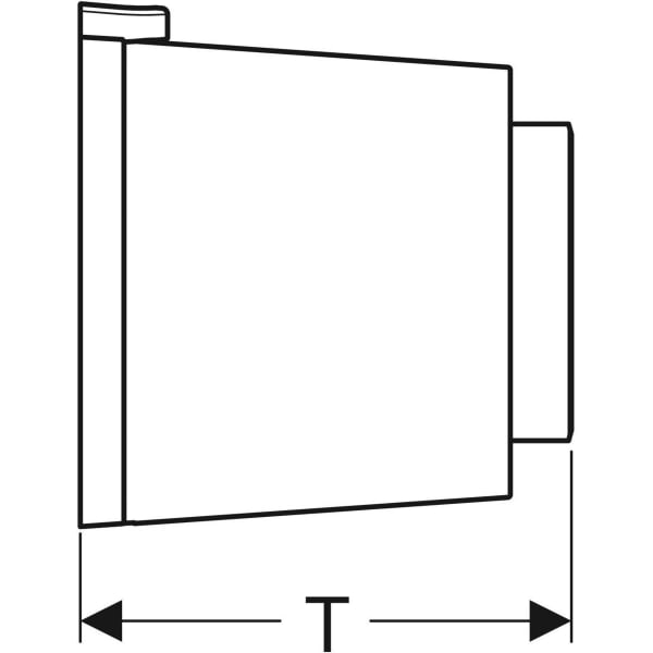 Keramag Geberit Type 01 Remote Flush Actuation Round Pneumatic Dual Flush Exposed Actuator