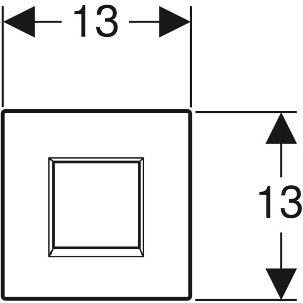 Keramag Geberit Type 20 (ex Type 30) Cover Plate Square