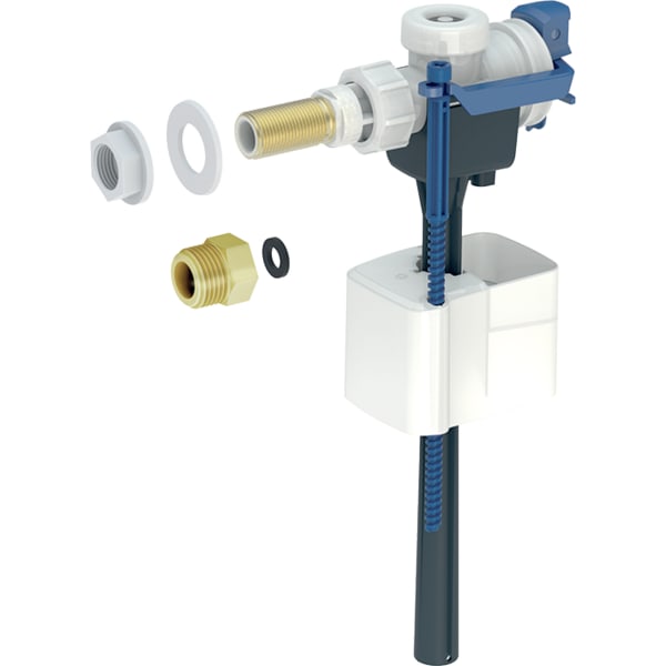 keramag Geberit Type 333 fill valve lateral water supply connection 3/8" and 1/2" nipple made of brass